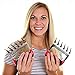 Premiala Meat Claws Stainless Steel - Premium Soft Rubber Handles for Ultimate Comfort and Grip! Wolverine Claws shreds Pulled Pork and BBQ Meat quickly and easily!