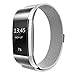 Super Vaule Metal Bands Compatible for Fitbit Charge 2, Milanese Stainless Steel Metal Magnetic Replacement Wristband Small & Large Women Men,Mother's Gift