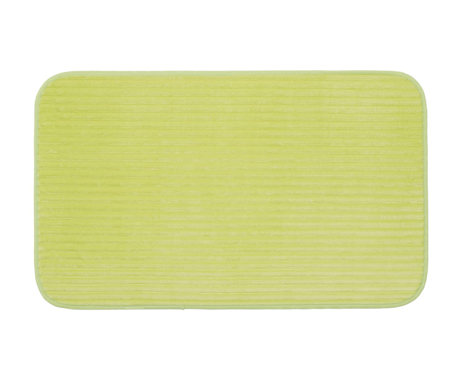 Gözze - Non-Slip Soft Bath Mat, 100% Polyester, 60 x 100 cm - Lime