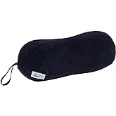 Tempur-Pedic All-Purpose Memory Foam Travel Pillow, Peanut-Shaped Lumbar Pillow for Neck and Back Pressure Relief, Navy