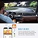 Upgraded Pruveeo P3 Dash Cam with Infrared Night Vision, Built-in GPS, WiFi, Dual 1080P Front and Inside, Dash Camera for Cars Uber Lyft Truck Taxi