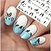 NICOLE DIARY Nail Art Stickers Elegant Birds Trees Nail Art Decoration NDS-38