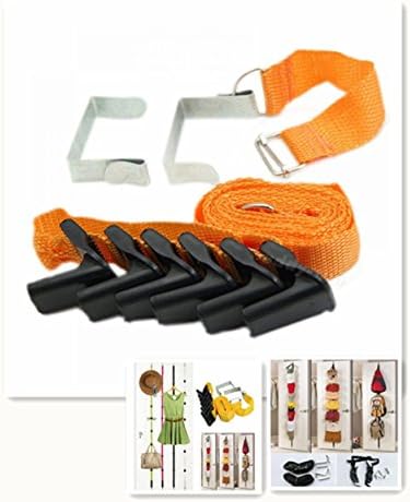 OPPOHERE Adjustable Over Door Straps Hanger Rack Organizer Hooks 1X