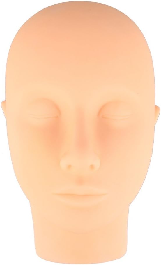 Beauty7 Eyelash Extension Mannequin Head Silicone Face with Detachable Eyelids - Image 3