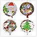 King&Pig 12pcs/Set Different Christams Foil Mylar Helium Aluminum Film Balloons for Party Brithday Festival Christmas Decorations