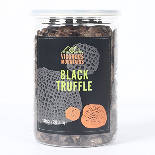 Vigorous mountains dried winter black truffle mushrooms…