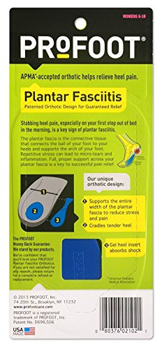 PROFOOT Plantar Fasciitis Orthotics, Women's 6-10, 2 Pairs - Thumbnail 4