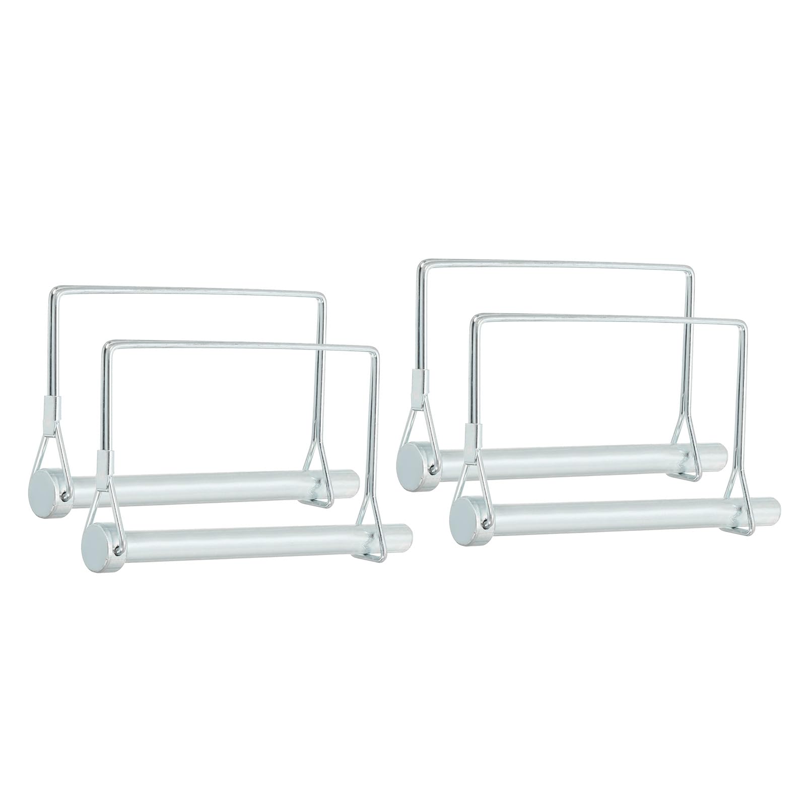 PATIKIL Trailer Coupler Pin 2/5x2-3/4x2.13"(D*L*IW), 4 Pcs Wire Lock Pin Square Shaft Locking Pins Safety PTO Hitch Pin for for Farm Trailer Tractor Truck Boat Towing (10x70x54mm)