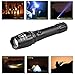 Super Bright LED Flashlight ustopfire 2000 Lumen Rechargeable Tactical Military XML T6 Zoomable Handheld Flashlight, Waterproof Light Torch with 18650 Battery and 2 Chargers