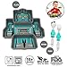 KidsFunwares Robot Meal Time PP Dinnerware Set, Portion Control Divided Plate