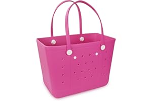 Addoklm Lightweight Rubber Beach Bag X Large Tote Bag for Waterproof, Durable Open Handbag for Boat Pool Sports Gym