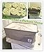 GreenForest Toy Basket Cotton Blend Linen Folding Storage Bin With Totes Drawstring Dust Cover Clothes Basket Gift Closet Drawer Handle Folding Basket (18.2x12.4x10.8 inches)