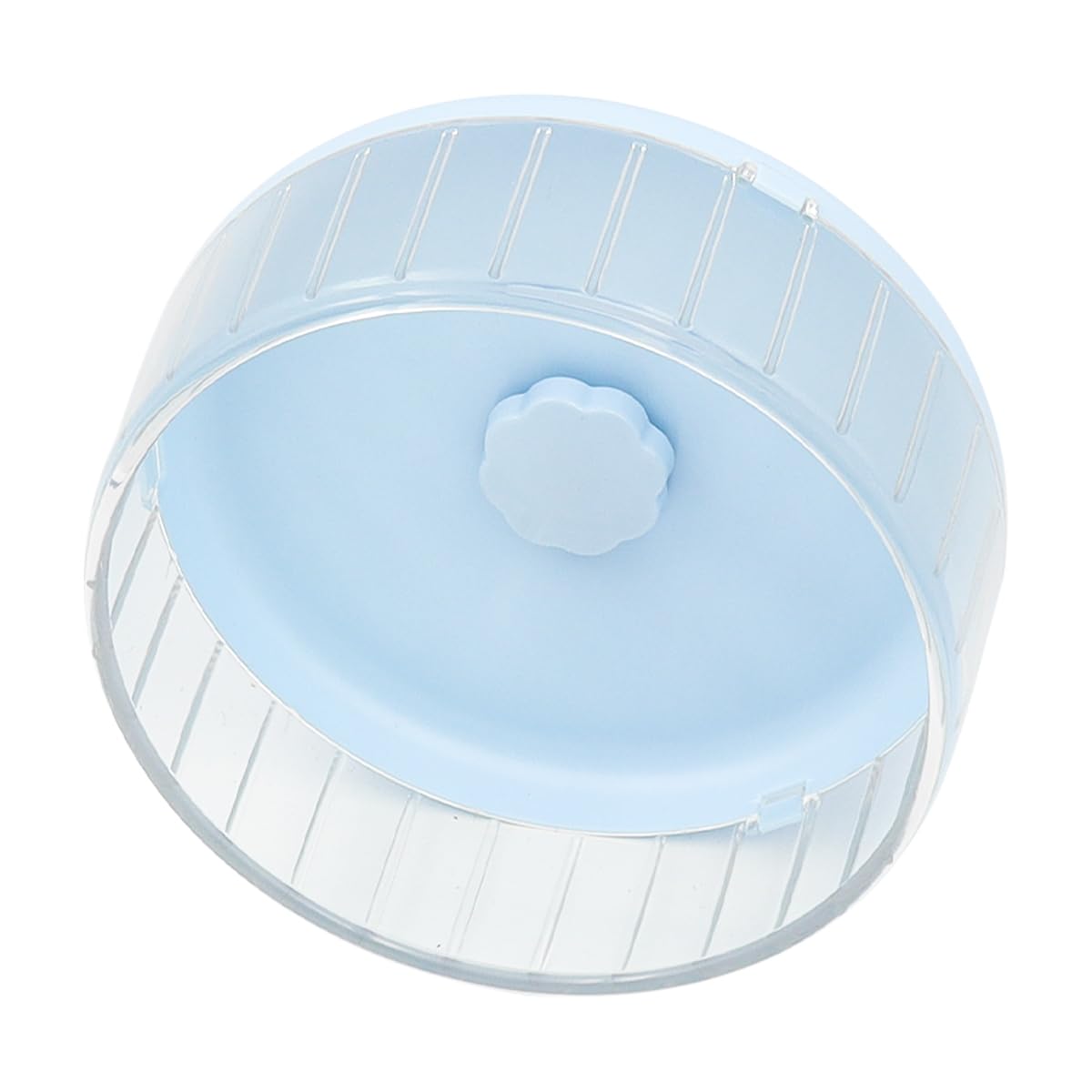 Hsthe Sea Hamster Wheel Super-Silent 17cm with Adjustable Base Dual-Bearing Exercise Wheel Quiet Spinning Running Wheel for Dwarf Syrian Hamster Gerbils and Other Small Animals（Blue）