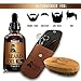 BEARD GROOMING TRIMMING GROWTH KIT+Pouch+Gift Box+Beard Oil Unscented Organic Argan & Jojoba Oil+Stainless Steel Scissors+5