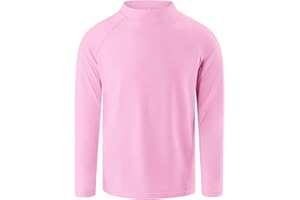 OYJ Boys Rash Guard Swim Shirt Long Sleeve Rashguard UPF+ 50 SPF Sun Water Surfing Shirts for Toddler Kids Youth Teen 2T-16Y