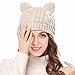 Cocobla Women's Hat Cat Ear Crochet Braided Knit Caps