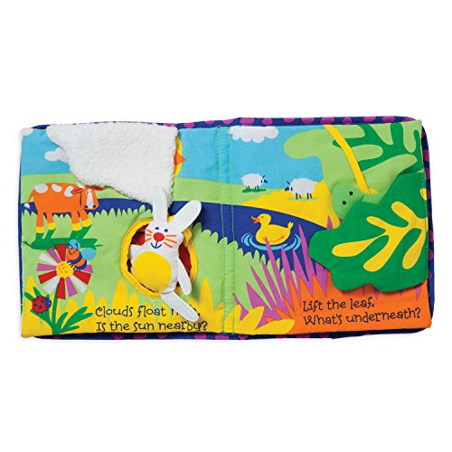 Manhattan Toy Soft Activity Book with Tethered Toy, Sunny Day