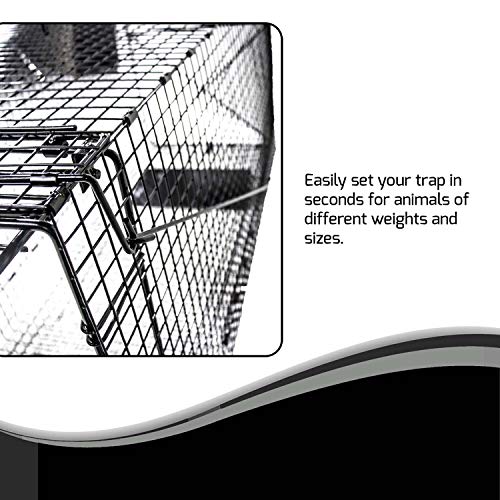 Humane Trap - Live Animal (Coyote, Stray Cat, Fox, Raccoon) Trap - 50"x24"x19"