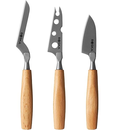 Amazon.com: BOSKA 307089 Monaco+ Cheese Knife Set, Full-Size