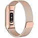CAVN Metal Bands Compatible for Fitbit Charge 3 / Charge 3 SE Bands Women Men Small Large, Replacement Stainless Steel Accessory Watch Wrist Straps