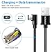 aceyoon 90 Degree USB C Cable 6ft 3ft 1ft Charging and Data Transfer Cord Braided 3 Pack Right Angle USB A to C Elbow Type C Charger Cable Compatible with S20 S10 S9 S8,P40 P30,Mate40 Mate30,Pixel