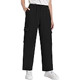 Latuza Women's Petite Cotton Lounge Pants High Waisted Cargo Sweatpants