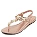 Meeshine Womens T-Strap Open Toe Sparkle Flip-Flops Summer Dress Flat Sandals Shoes