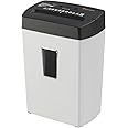 Bonsaii 12-Sheet Cross Cut Shredder, P-4 High Security, 5.5 Gal, Heavy Duty for Home Office, Shreds Paper, Credit Card, Mail, Staples, with Transparent Window, White & Black (C275-A)
