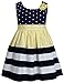 Bonnie Jean Little Girls Dot Stripe Banded Yellow Dress
