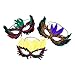Neliblu Bulk Halloween Half Masks, 1 Dozen Fantasy Feather Masks 12 Assorted Styles, Masquerade Masks for Mardi Gras Party Favors