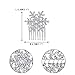 EVER FAITH Winter Snowflake Hair Side Comb Clear Austrian Crystal Silver-Tone