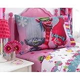DreamWorks Trolls 4 Piece Microfiber Sheet Set - Full