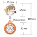 Top Plaza Girls' Kid's Cute Lovely Cartoon Angel Silicone Nurse Clip-on Fob Brooch Hanging Easy Pull Clasp Stretch Analog Quartz Pocket Watches,Set of 3