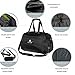 Coreal sport gym bag duffel bag with shoes compartment for men and women black