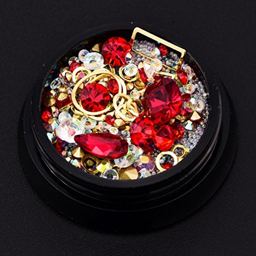 Sharemen 3D Nail Art Decorations Bling Nail Art Rhinestones (A) - Thumbnail 2