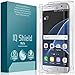 IQShield Matte Full Body Skin Compatible with Samsung Galaxy S7 Edge + Anti-Glare (Full Coverage) Screen Protector and Anti-Bubble TPU Film