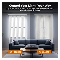 BlindDen - Vinyl Vertical Window Blinds for Home
