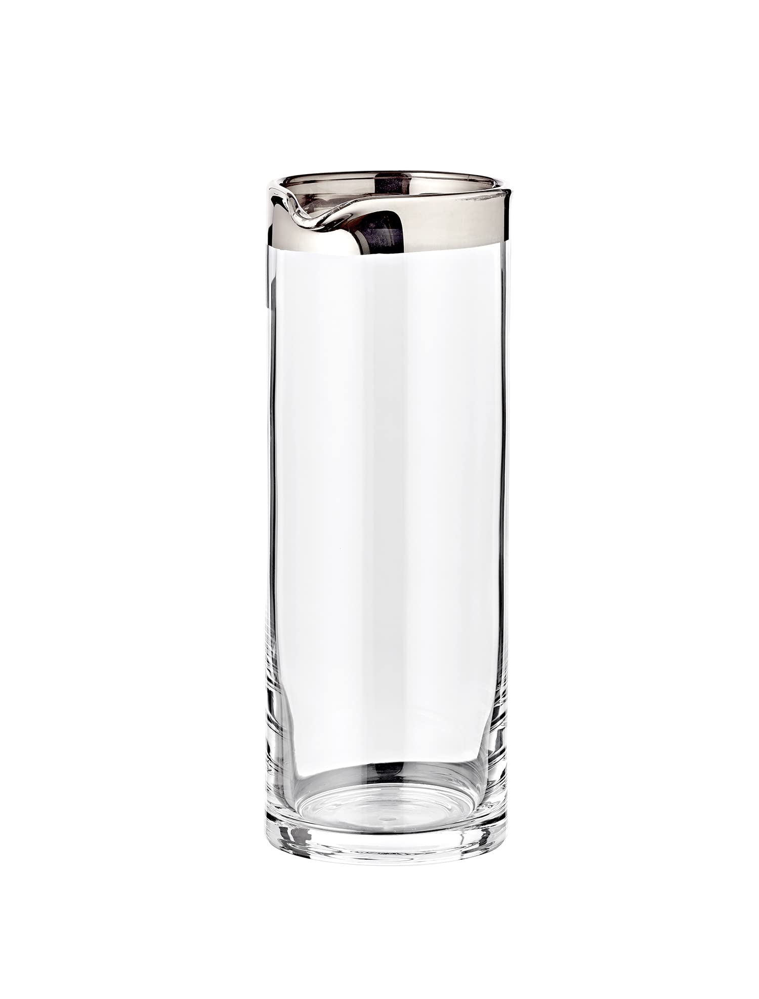 EDZARD Carafe Anise, Mouth-Blown Crystal Glass with Platinum Rim, Height 8.3 in, ø 3.5 in, Capacity 0.75 litres