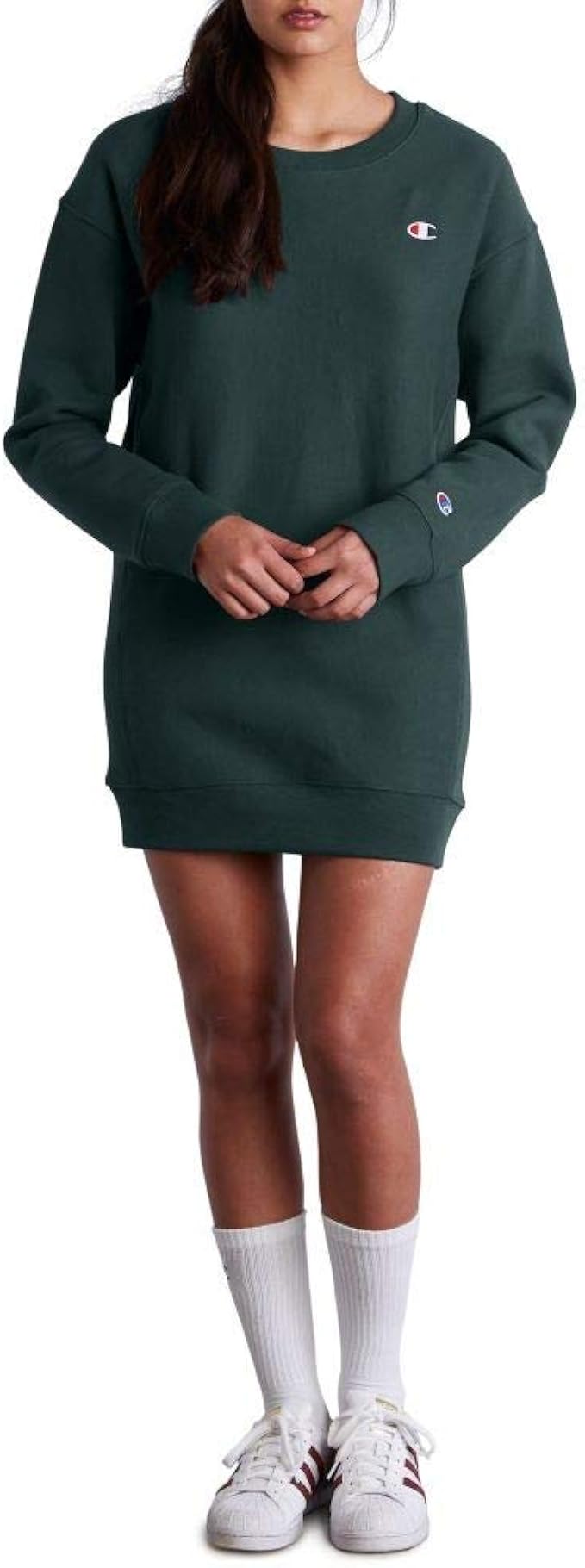 Amazon Co Jp Champion チャンピオン レディース ワンピース ドレス ワンピース Reverse Weave Sweatshirt Dress Lakeside Green サイズm 並行輸入品 服 ファッション小物