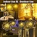Lyhope 2 Pack Fairy Lights, 120 Led 8 Modes Battery Operated Starburst Lights, Waterproof Dimmable Decorative Starry Lights with Remote Control for Home,Wedding,Party,Patio,Xmas Decor (Warm White)