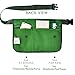 FASITE YL003F 7-POCKET Gardening Tools Belt Bags Garden Waist Bag Hanging Pouch, Green