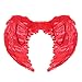 SUKRAGRAHA Angel Feather Wings Christmas Carol Costume Accessory Red Small
