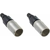 2 Neutrik NE8MX RJ45 Cat 5 EtherCon Cable End Heavy Duty Housing | Heavy-duty protective housing converts RJ45 plugs for rugged EtherCON cable applications.