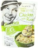 Campbell's Go Soup, Creamy Thai Style Chicken with Rice, 14 Ounce (Pack of 8)