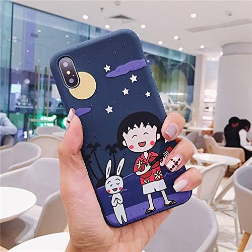 for iPhone X & XS & XR & XS MAX - Fashion Cute Cartoon Chi-bi Maruko Phone Case for iPhone X XR XS Max Case for iPhone 7 8 6S Plus Soft TPU Silicone Back Cover - by ANNELE - 1 PCs