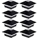 GreenLighting 8 Pack Gala Solar LED Post Lights Post Cap Slim Light for 4x4 Nominal Wood Posts and 4 x 4 PVC or Vinyl Posts (Black)
