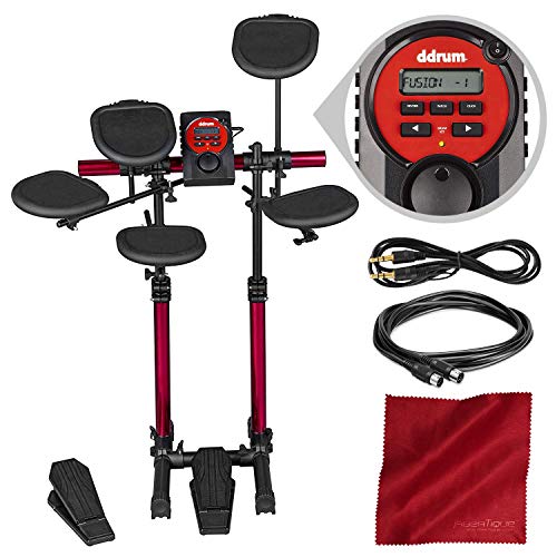 Ddrum DDBeta D-Lite Compact Size Electronic Drum Set with Accessory Bundle - Thumbnail 5