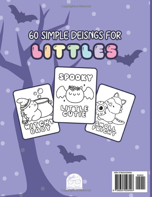 SPOOKY LITTLE SPACE: A Spooky Coloring Book for Littles, Middles, and Agere: - Cute Halloween Fun for Little Space Time and DDlg Coloring