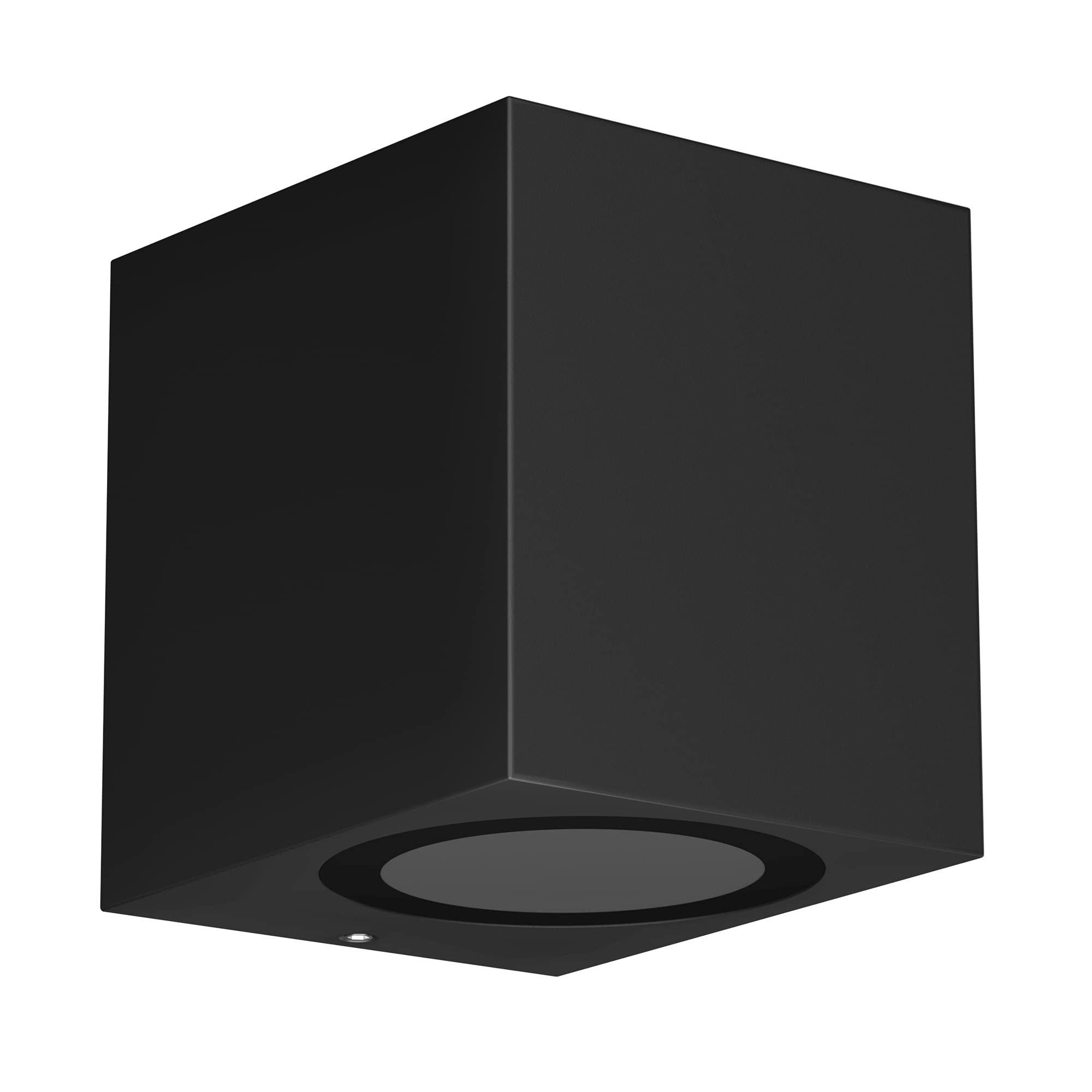 ledscom.de Wall Light ALSE for Outside, IP54, Downlight, Black matt, Angular, 1x GU10 max. 35W