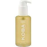 KOBA Gold Drip Nourishing Body & Hair Oil - For Women & Men - Moisturizing - Normal to Very Dry Skin - All Hair Types & Beards - Woody, Floral, & Citrus - Natural - Vegan - Safou Oil (3.4 Fl Oz)